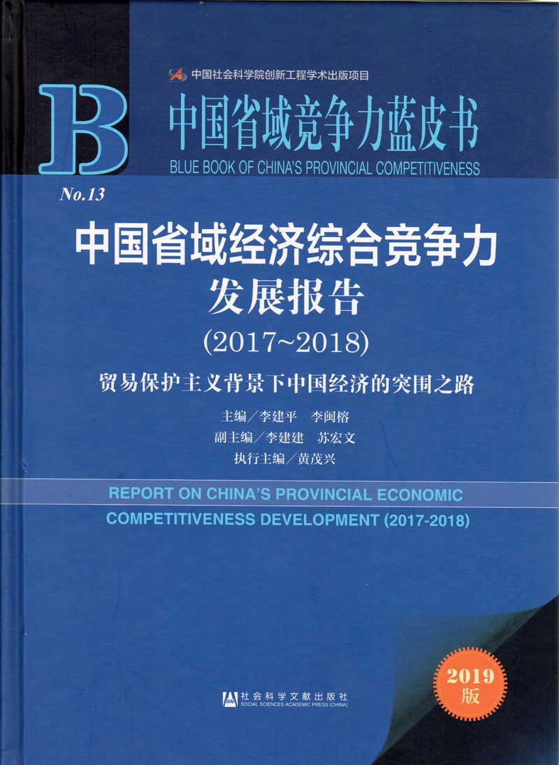 骚色屄中国省域经济综合竞争力发展报告（2017-2018）